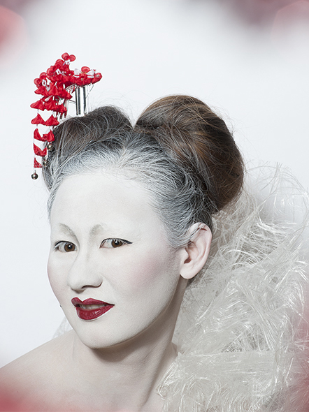 Portait mit aufwendigem Styling
