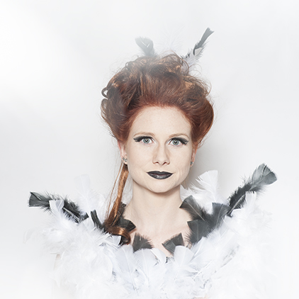 Portait mit aufwendigem Styling