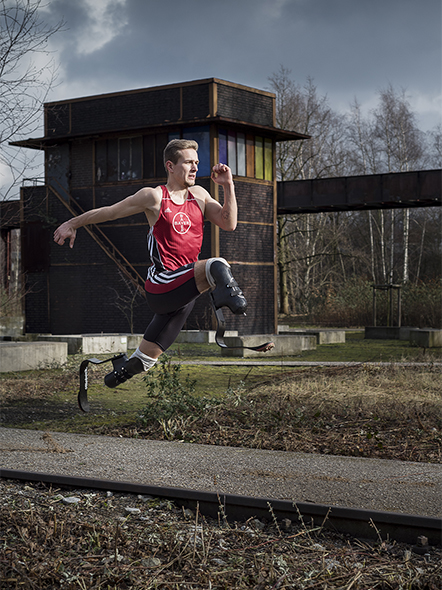 Johannes Floors, Sprinter, auf Zollverein, Paralethics,Paralympic, Gold, Prothese